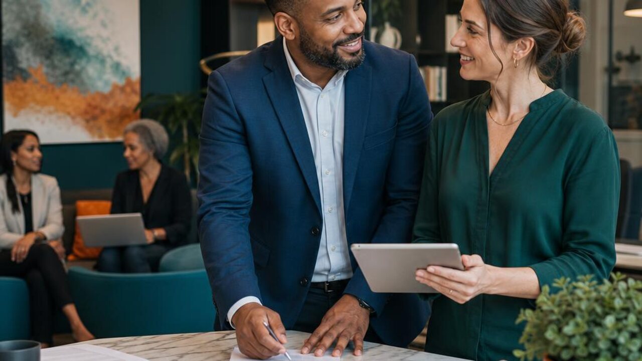 Approachable small law firm team actively working together on how profitable should a small law firm be?