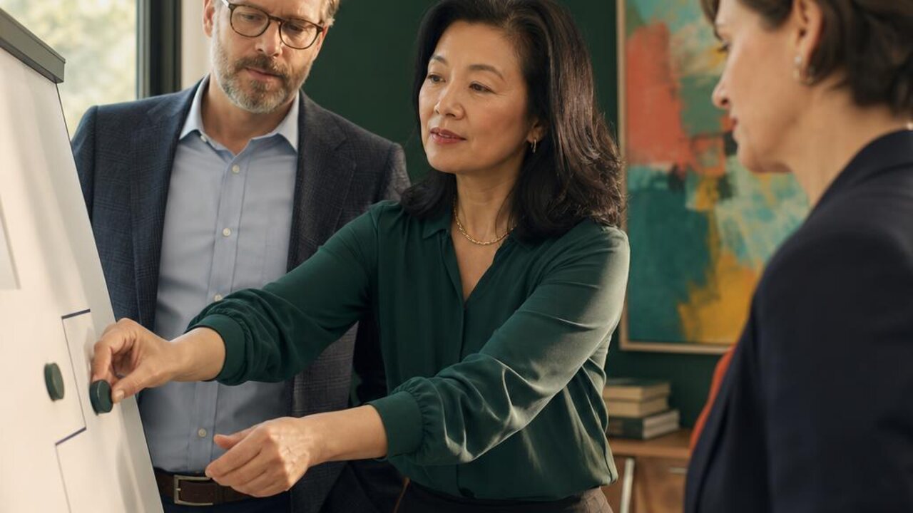 Approachable small law firm team actively working together on how to break through the $500,000 revenue ceiling