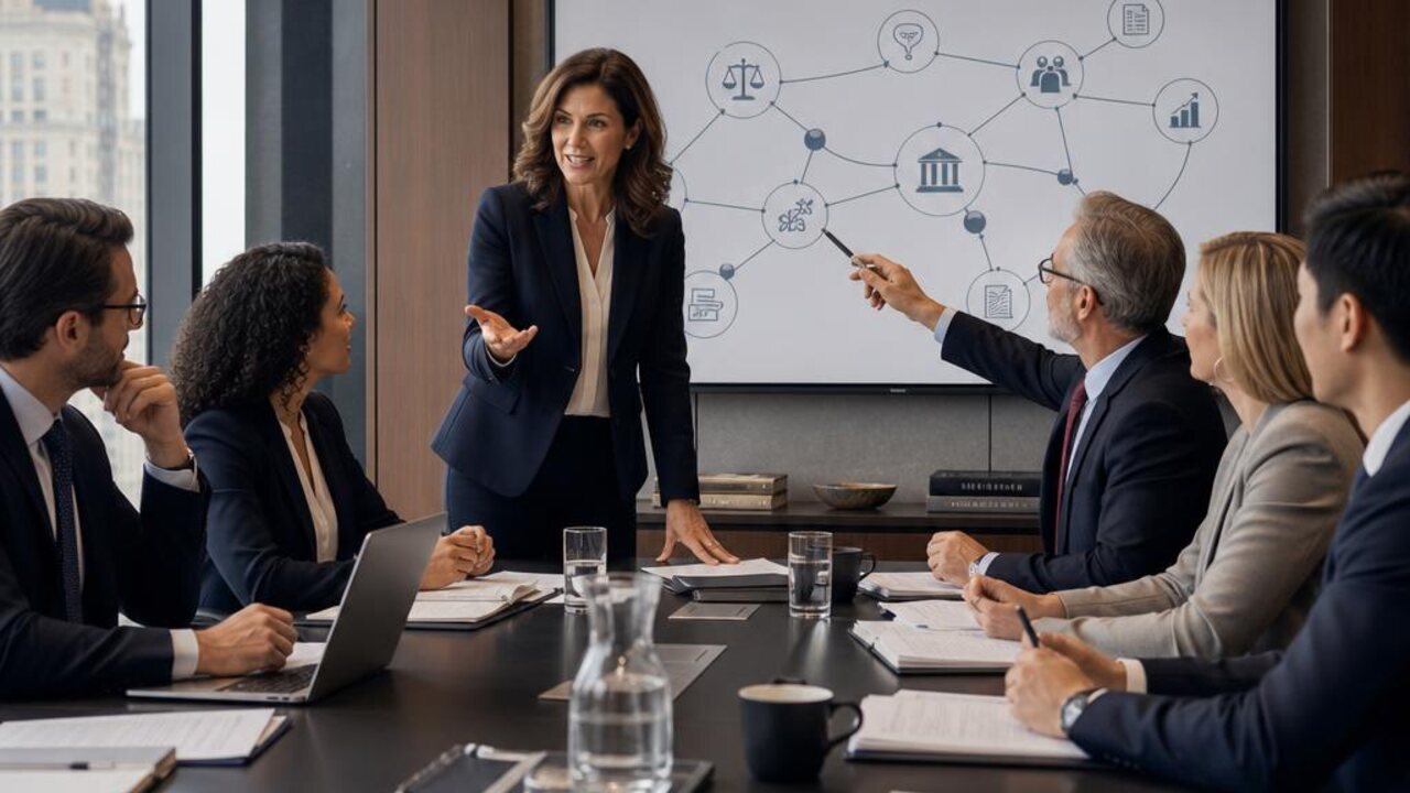 Approachable small law firm team actively working together on what does a law firm ceo or managing partner actually do?