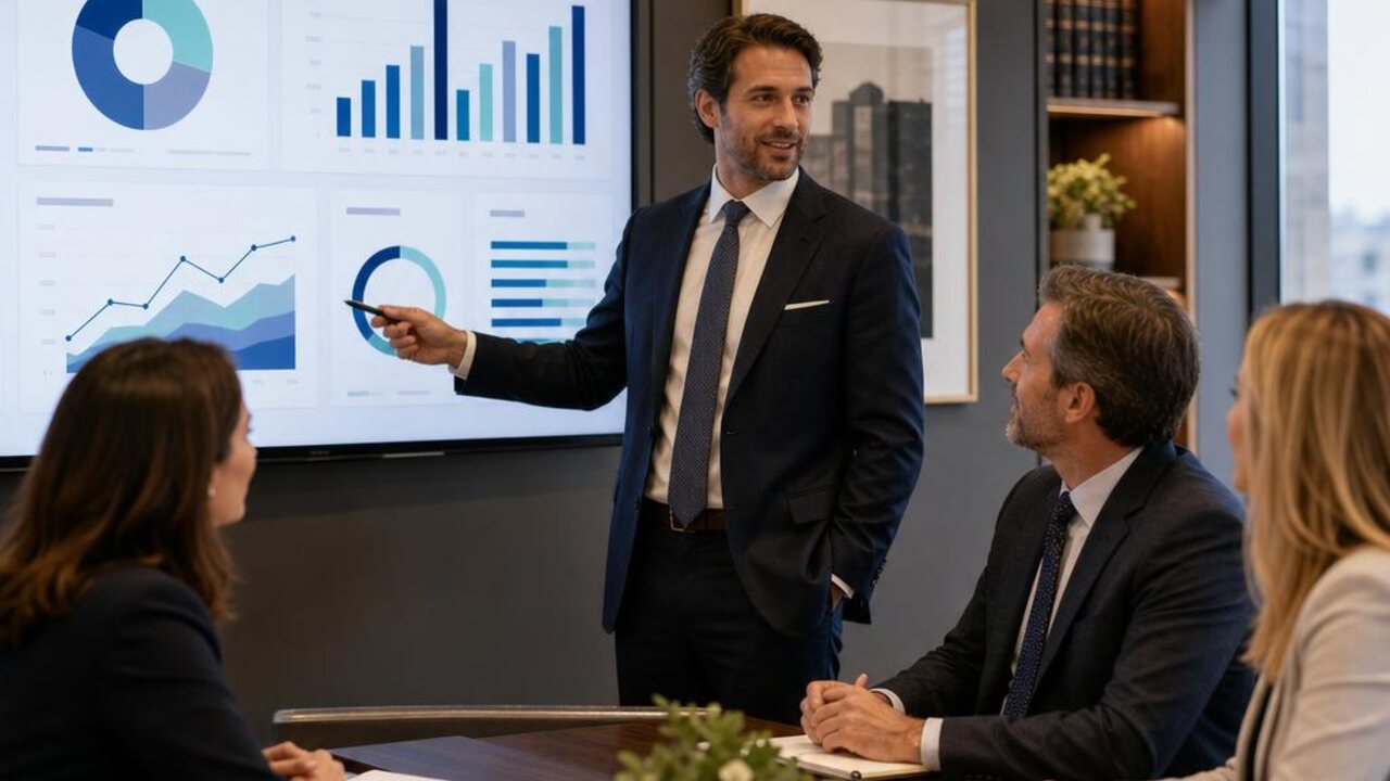 Approachable small law firm team actively working together on law firm financial metrics: the numbers that help owners manage