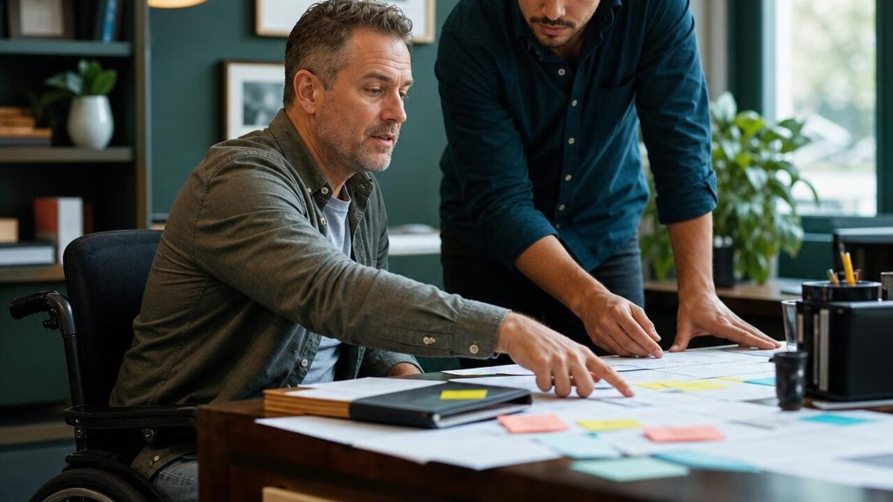 Approachable small law firm team actively working together on why your law firm marketing isn't working